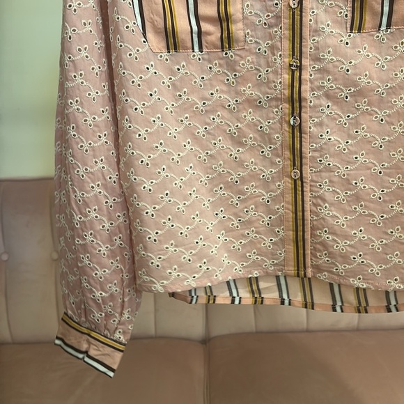 [Maeve‎] Pink and Black Patterned Blouse nwt - Picture 3 of 6